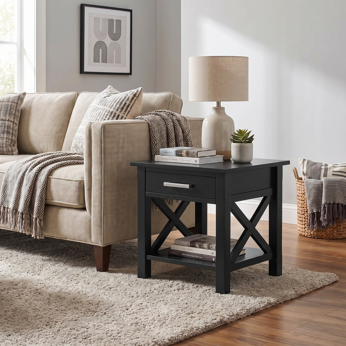 Black | Kitchener End Table