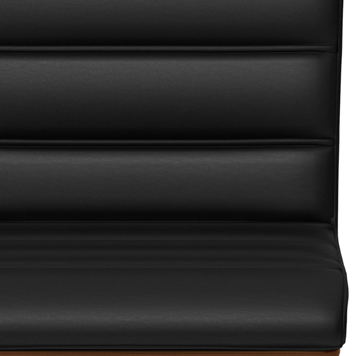 Black Vegan Leather | Roland Swivel Bar Stool in Vegan Leather