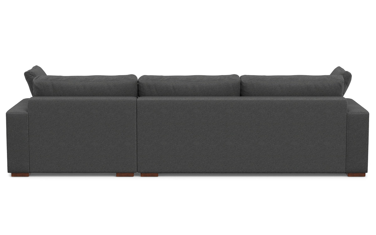 Pebble Grey Performance Fabric | Charlie Deep Seater Right Sectional