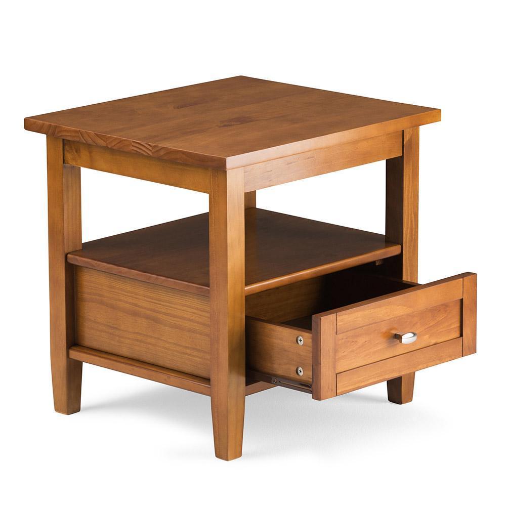 Light Golden Brown | Warm Shaker End Table