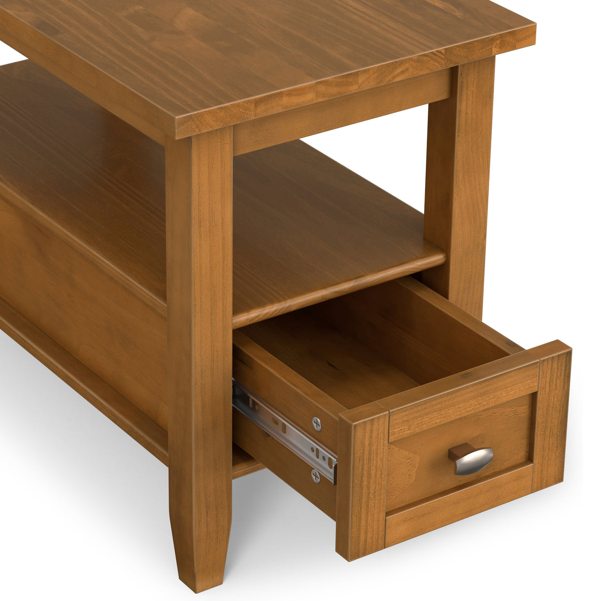Light Golden Brown | Warm Shaker Narrow End Table