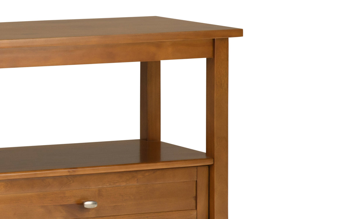 Light Golden Brown | Warm Shaker Wide Console Sofa Table