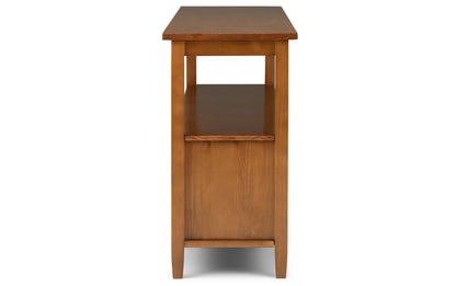 Light Golden Brown | Warm Shaker Wide Console Sofa Table