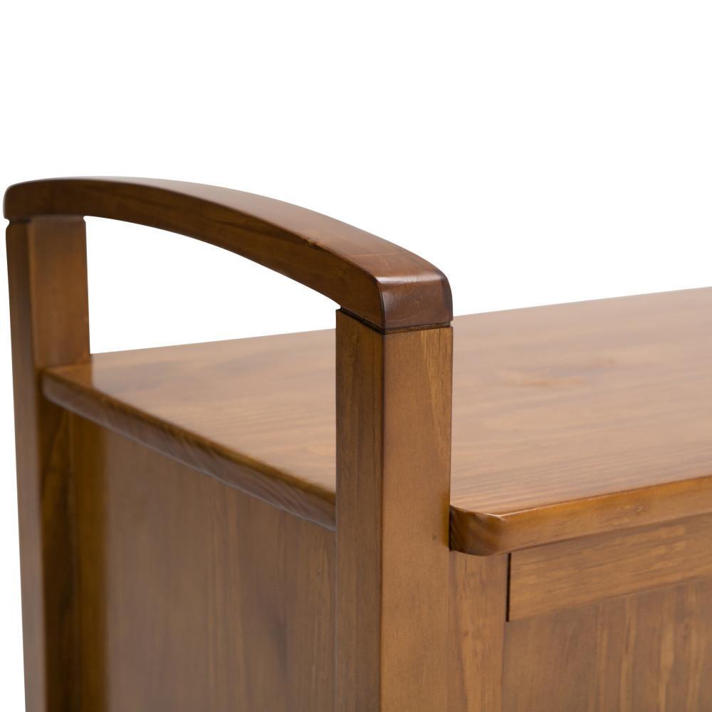 Brunette Brown | Warm Shaker 44 inch Entryway Bench