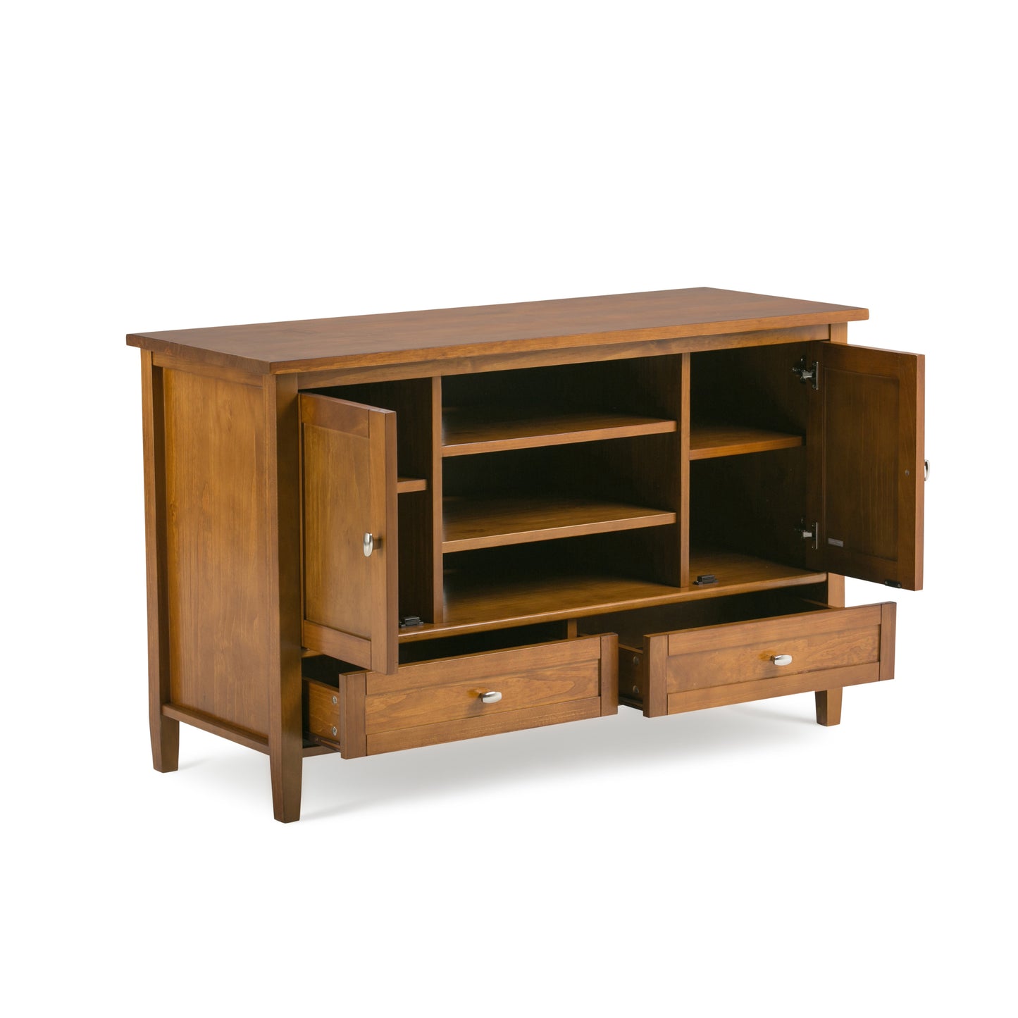 Light Golden Brown | Warm Shaker TV Media Stand