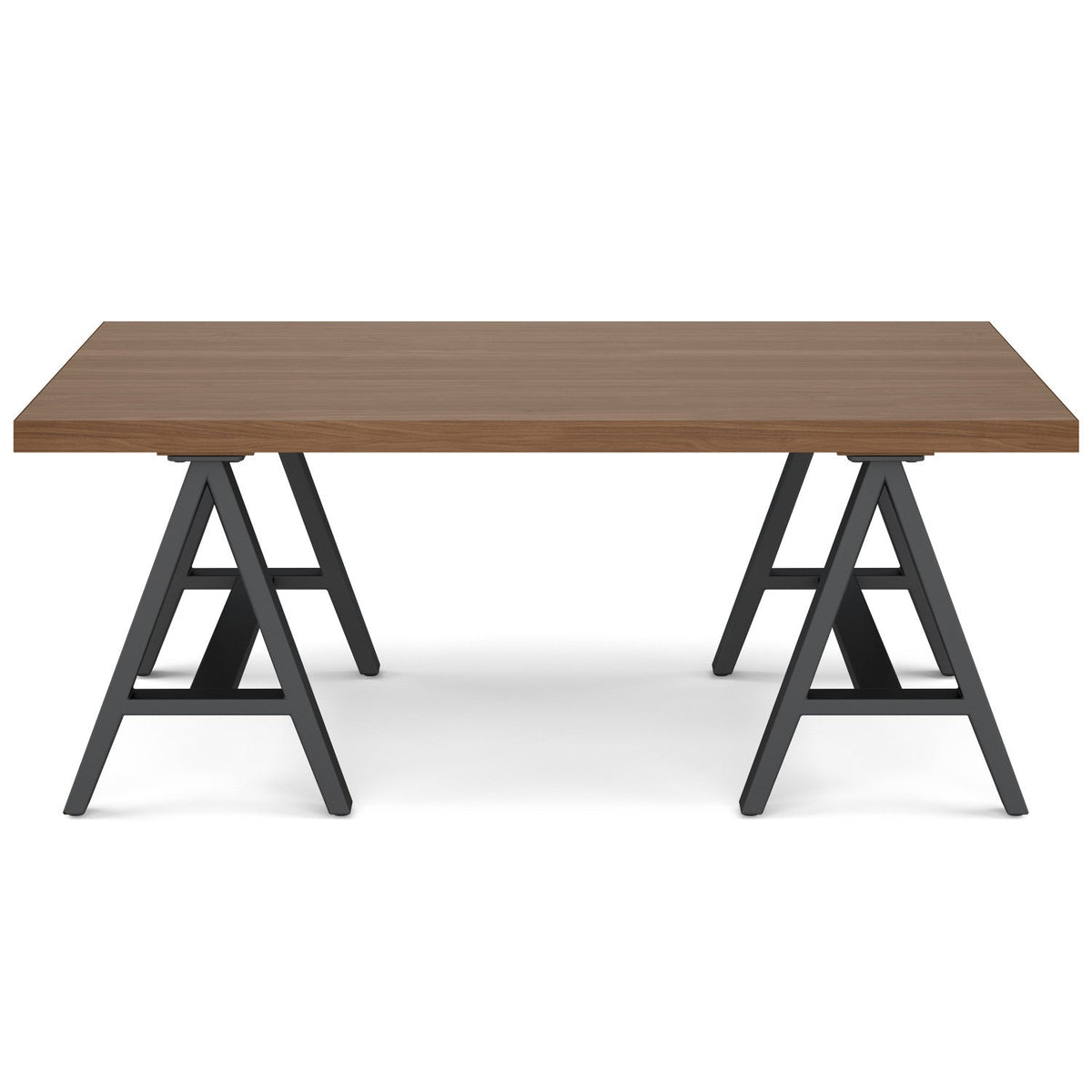 Sawhorse Metal/Wood Coffee Table