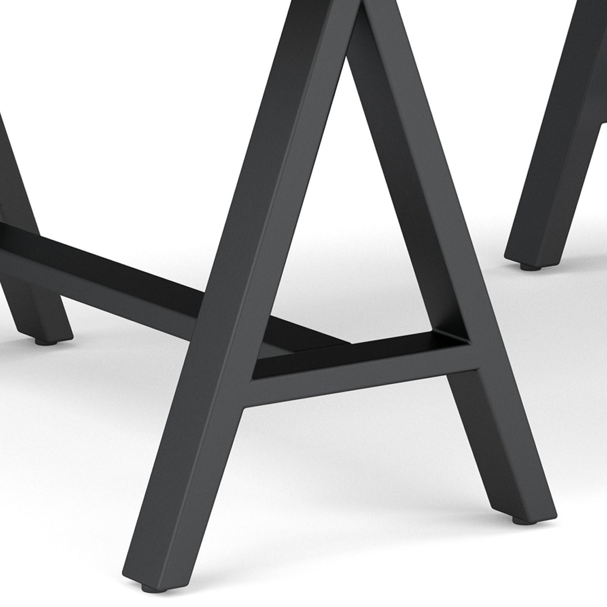Sawhorse Metal/Wood Coffee Table