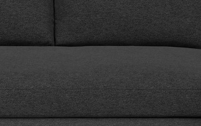 Charcoal Grey Woven-Blend Fabric | Morrison Left Sectional