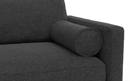 Charcoal Grey Woven-Blend Fabric | Morrison Left Sectional