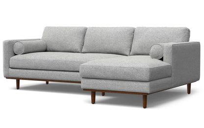 Mist Grey Woven-Blend Fabric | Morrison Mid Century Sectional