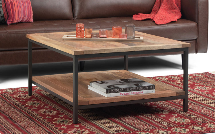 Refined Natural | Skyler 34 inch Square Coffee Table