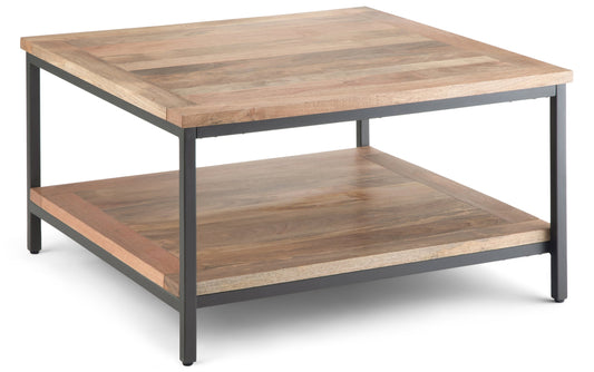 Refined Natural | Skyler 34 inch Square Coffee Table