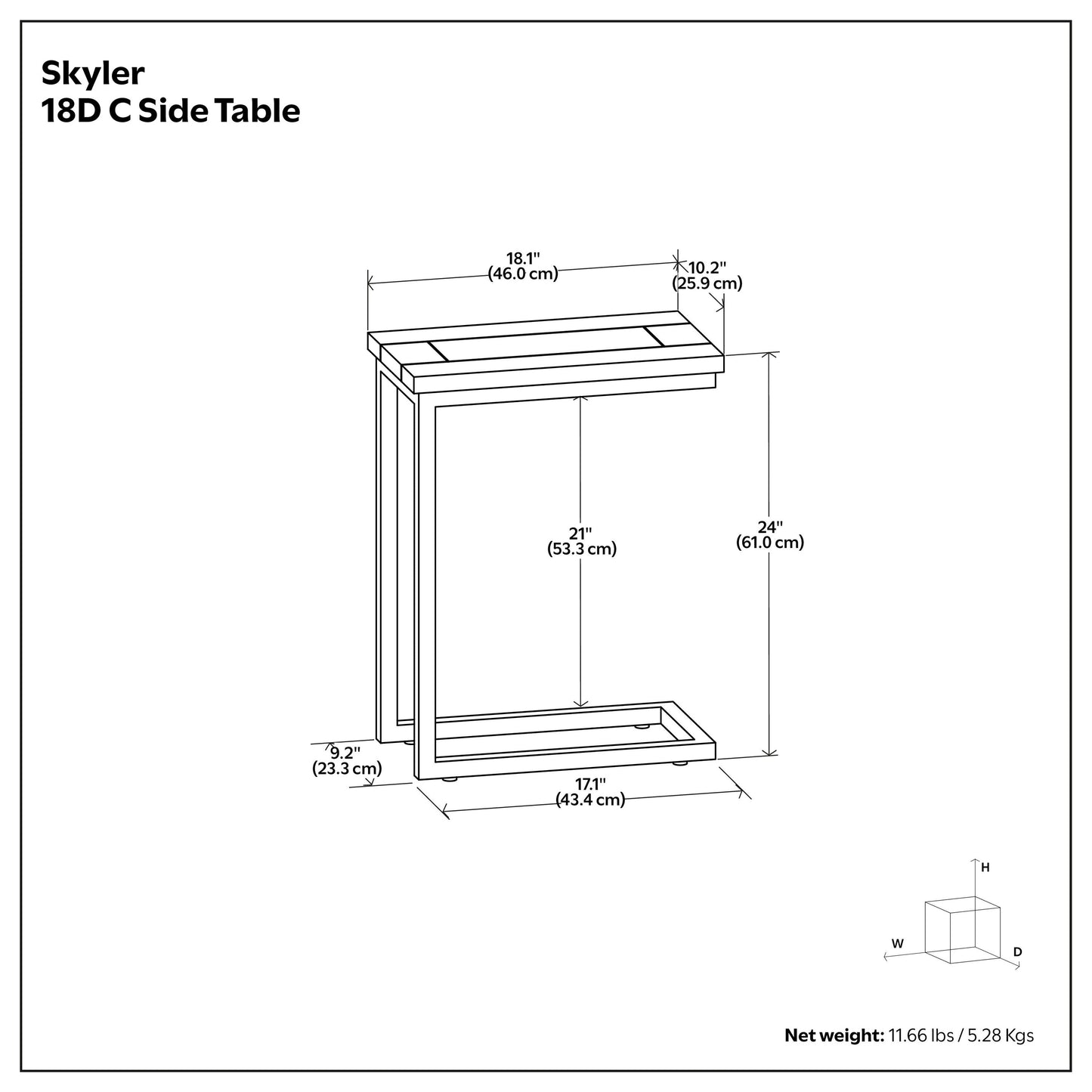 Black Black | Skyler C Side Table