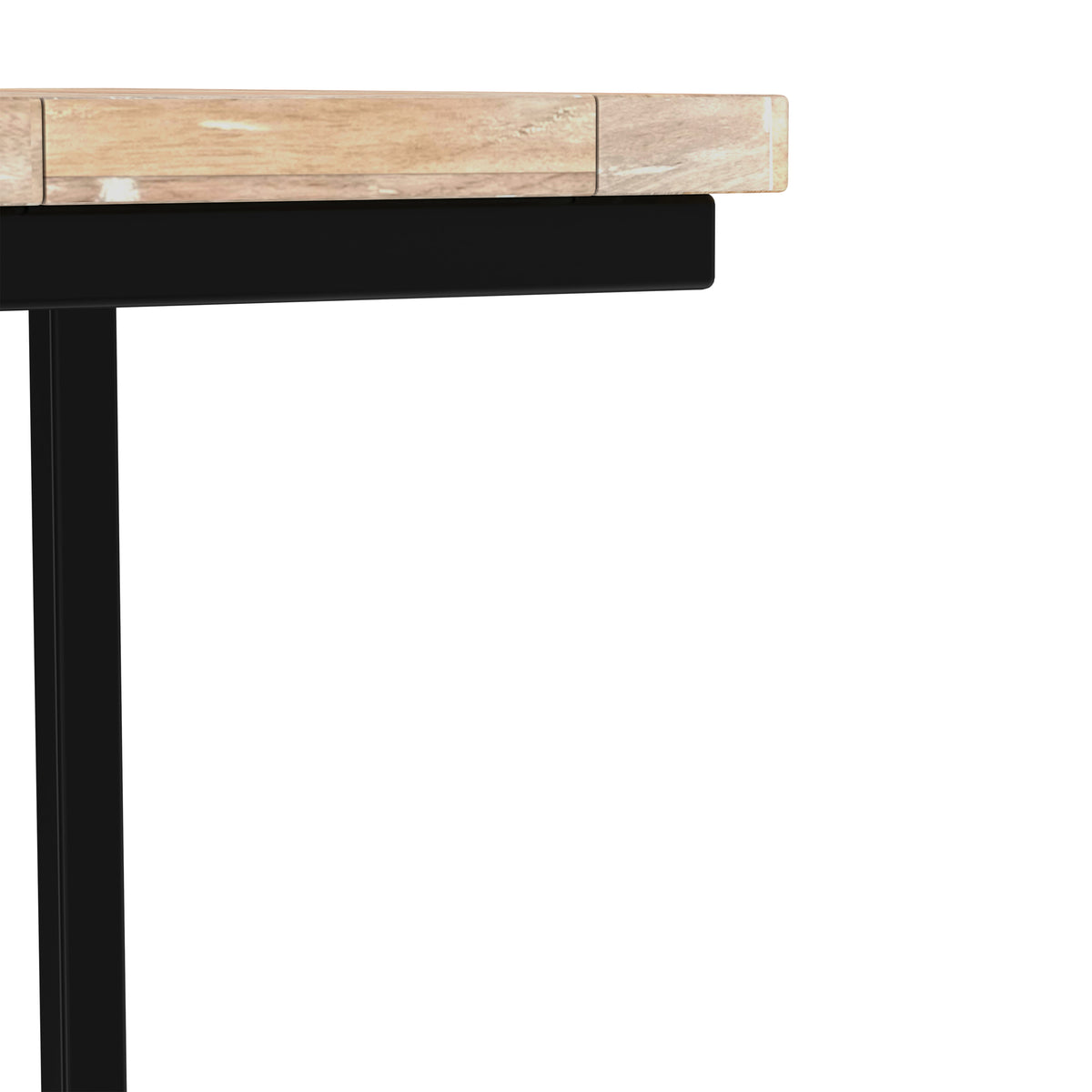 Distressed White Wash Black | Skyler C Side Table
