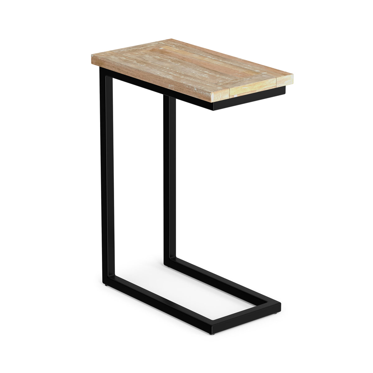 Distressed White Wash Black | Skyler C Side Table