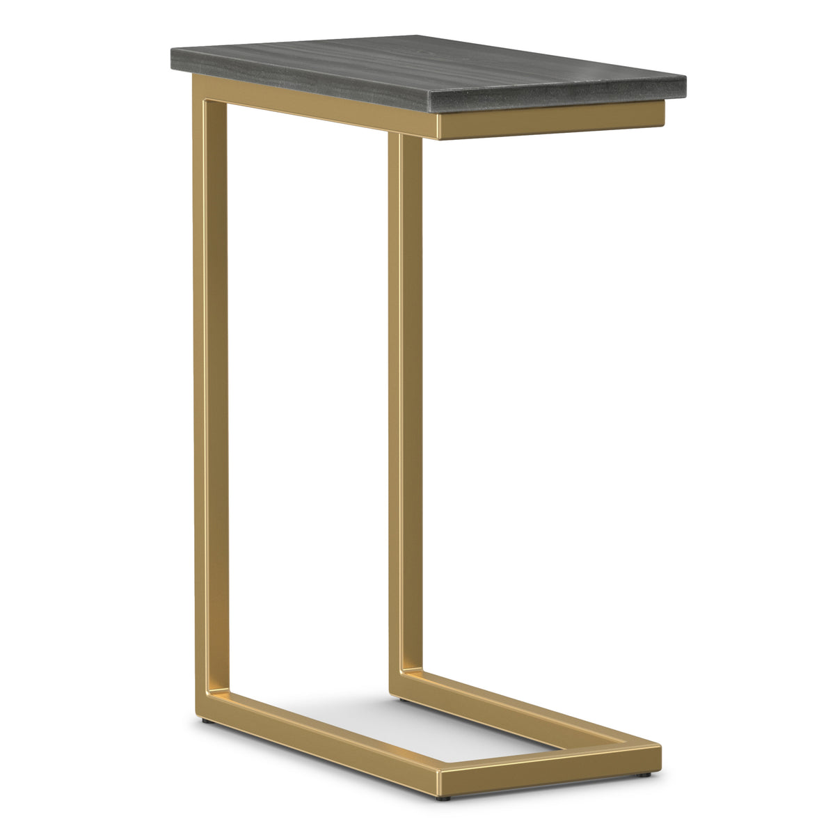 Black Marble/Gold | Skyler C Side Table with Genuine Marble Top