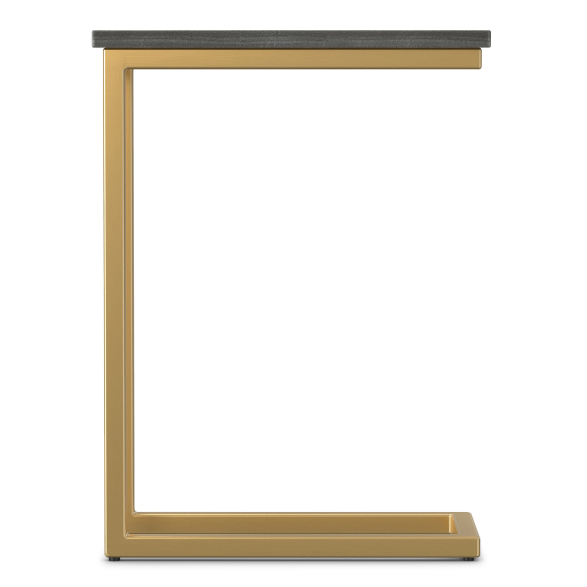 Black Marble/Gold | Skyler C Side Table with Genuine Marble Top