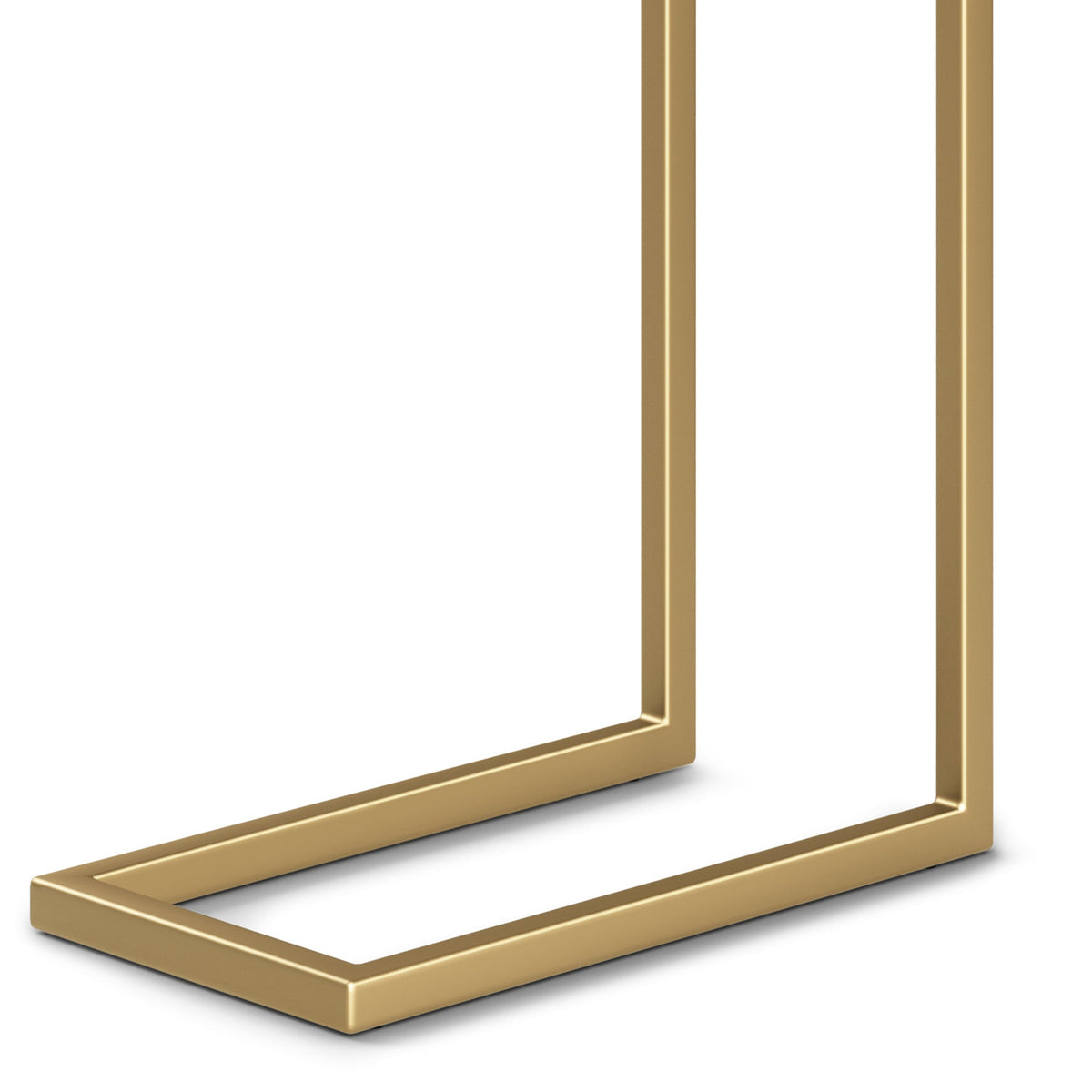 White Marble/Gold | Skyler C Side Table with Genuine Marble Top