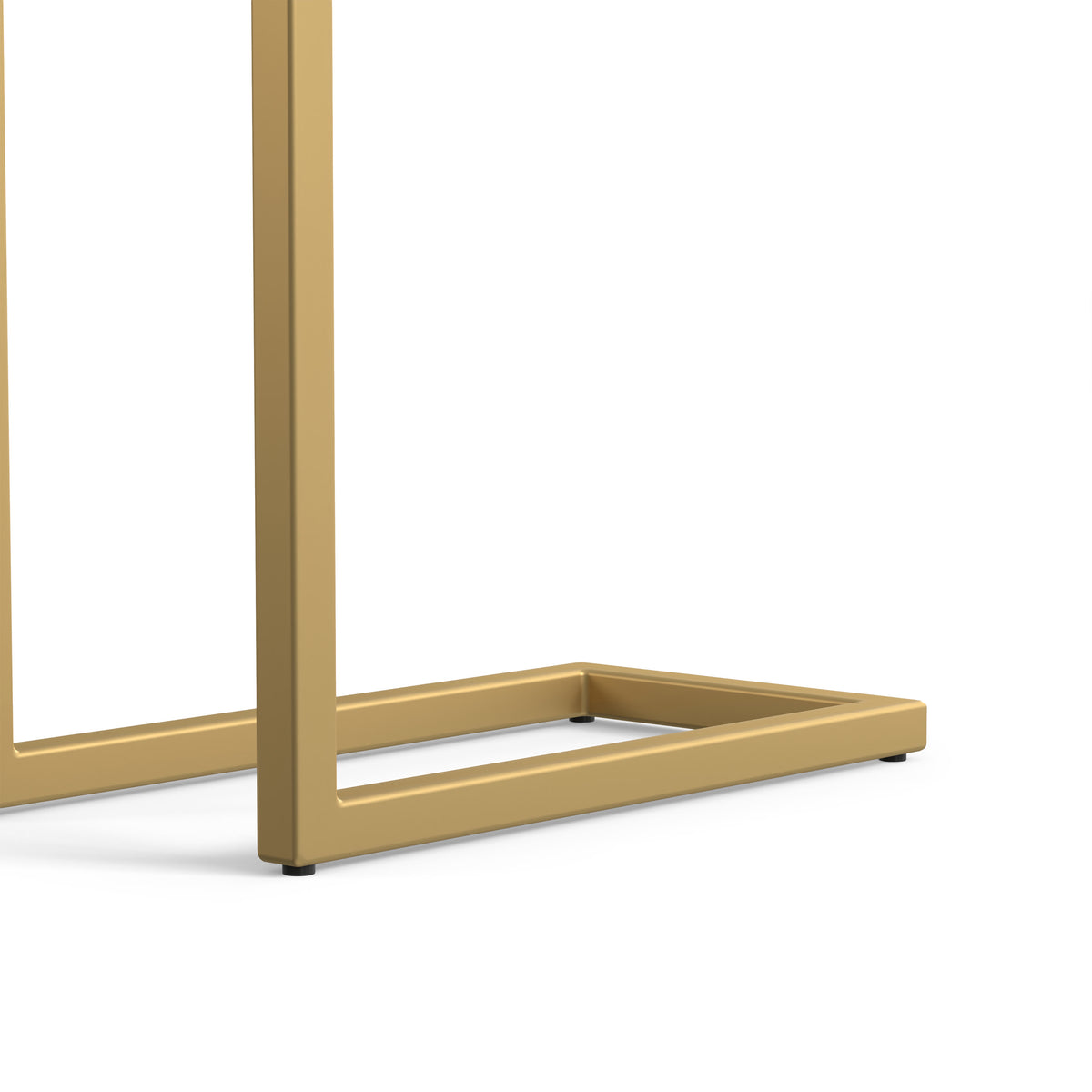 White Marble/Gold | Skyler C Side Table with Genuine Marble Top