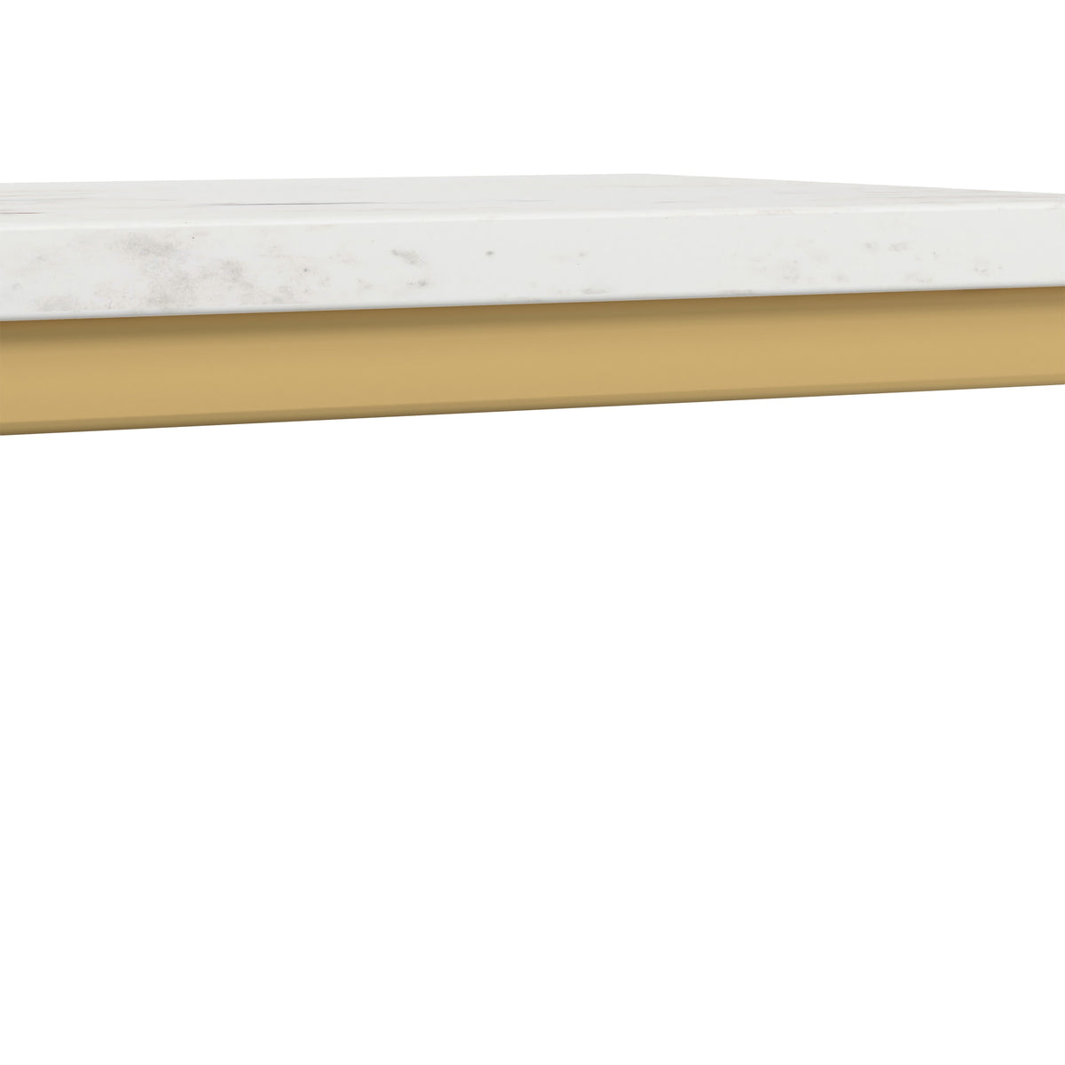 White Marble/Gold | Skyler C Side Table with Genuine Marble Top