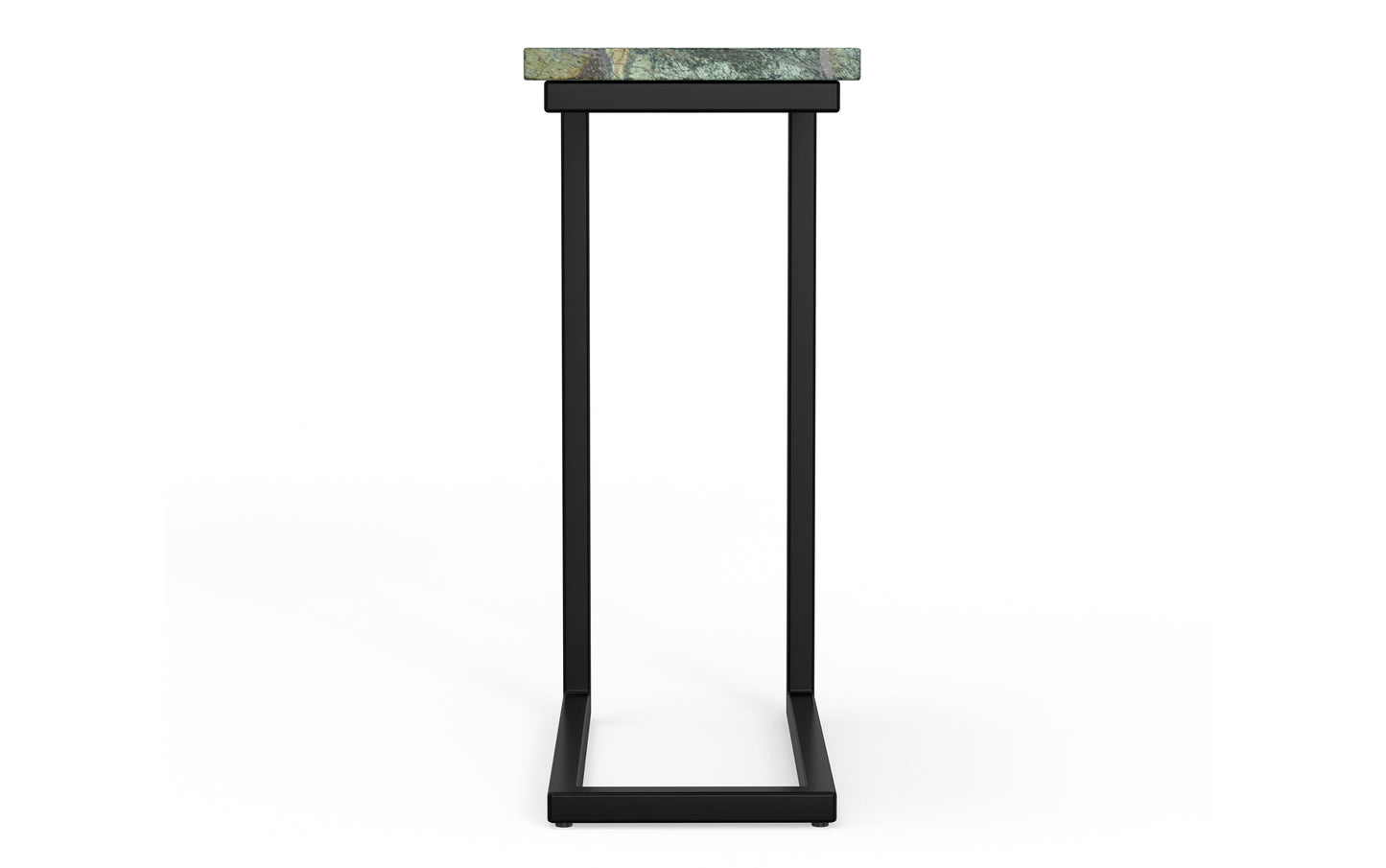 Green Marble/Black | Skyler C Side Table with Genuine Marble Top