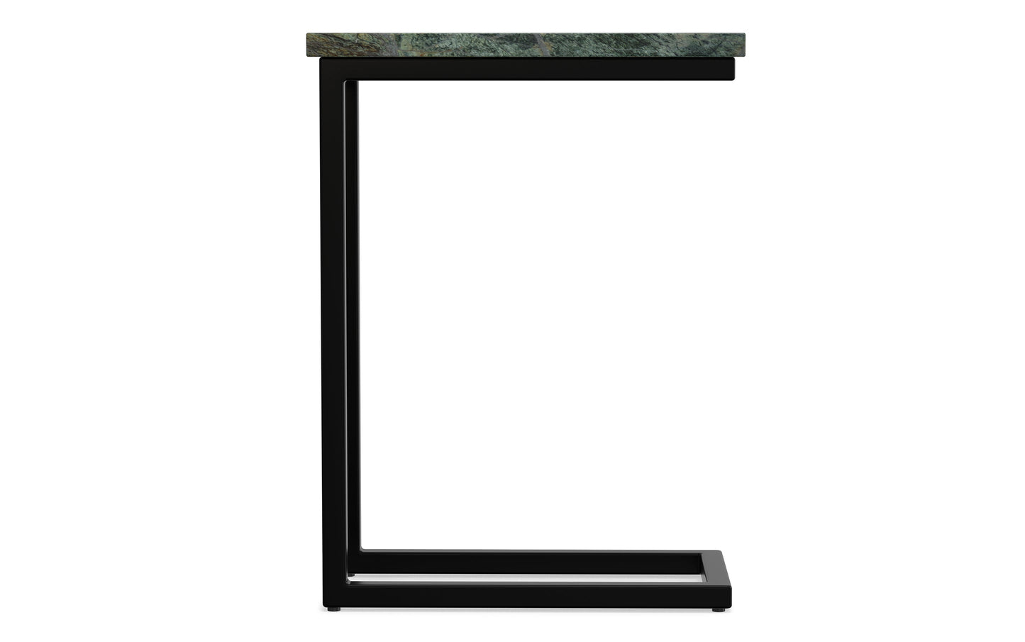 Green Marble/Black | Skyler C Side Table with Genuine Marble Top