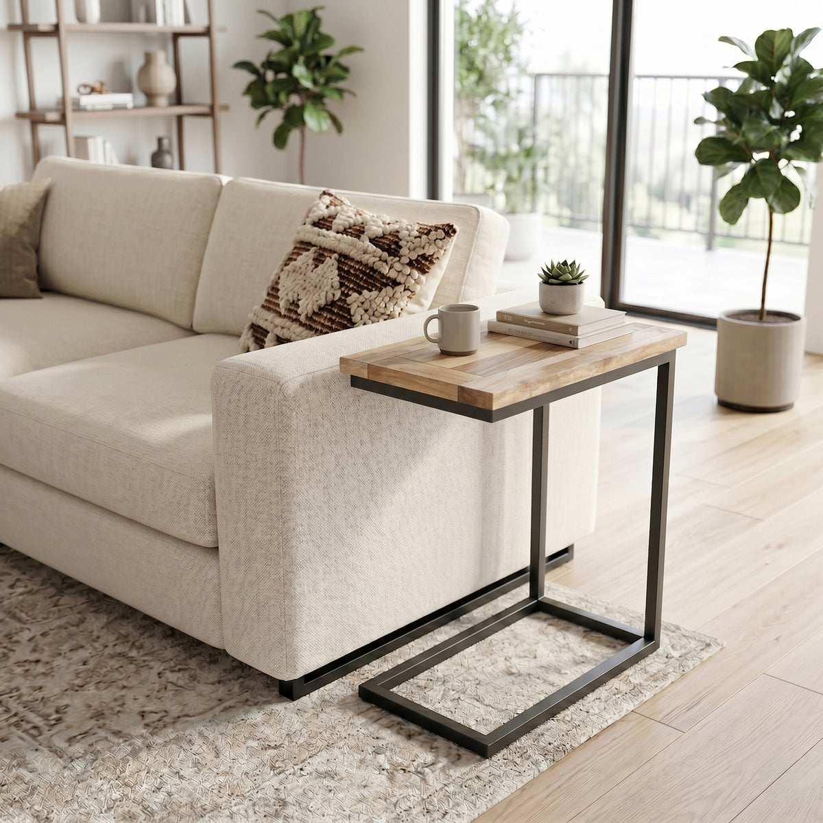 Refined Natural Charcoal | Skyler C Side Table