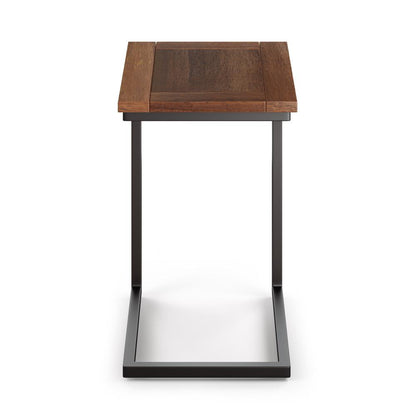 Dark Cognac Brown | Skyler Wide C Side Table in Mango