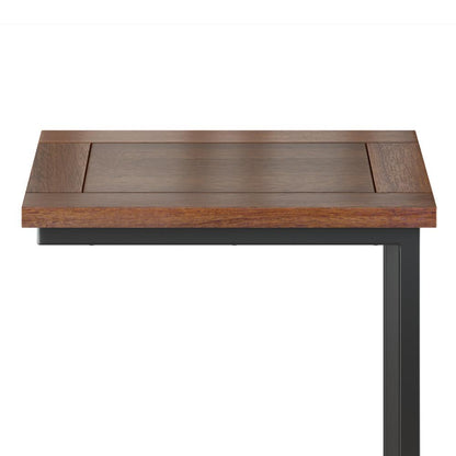 Dark Cognac Brown | Skyler Wide C Side Table in Mango