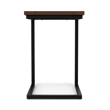 Dark Cognac Brown | Skyler Wide C Side Table in Mango