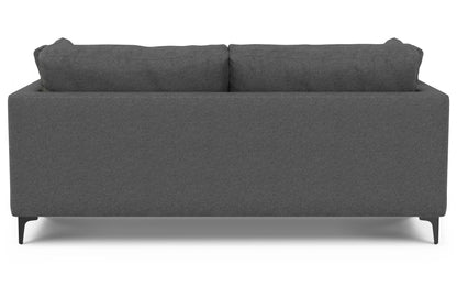 Pebble Grey Performance Fabric | Ava 76 inch Mid Century Sofa