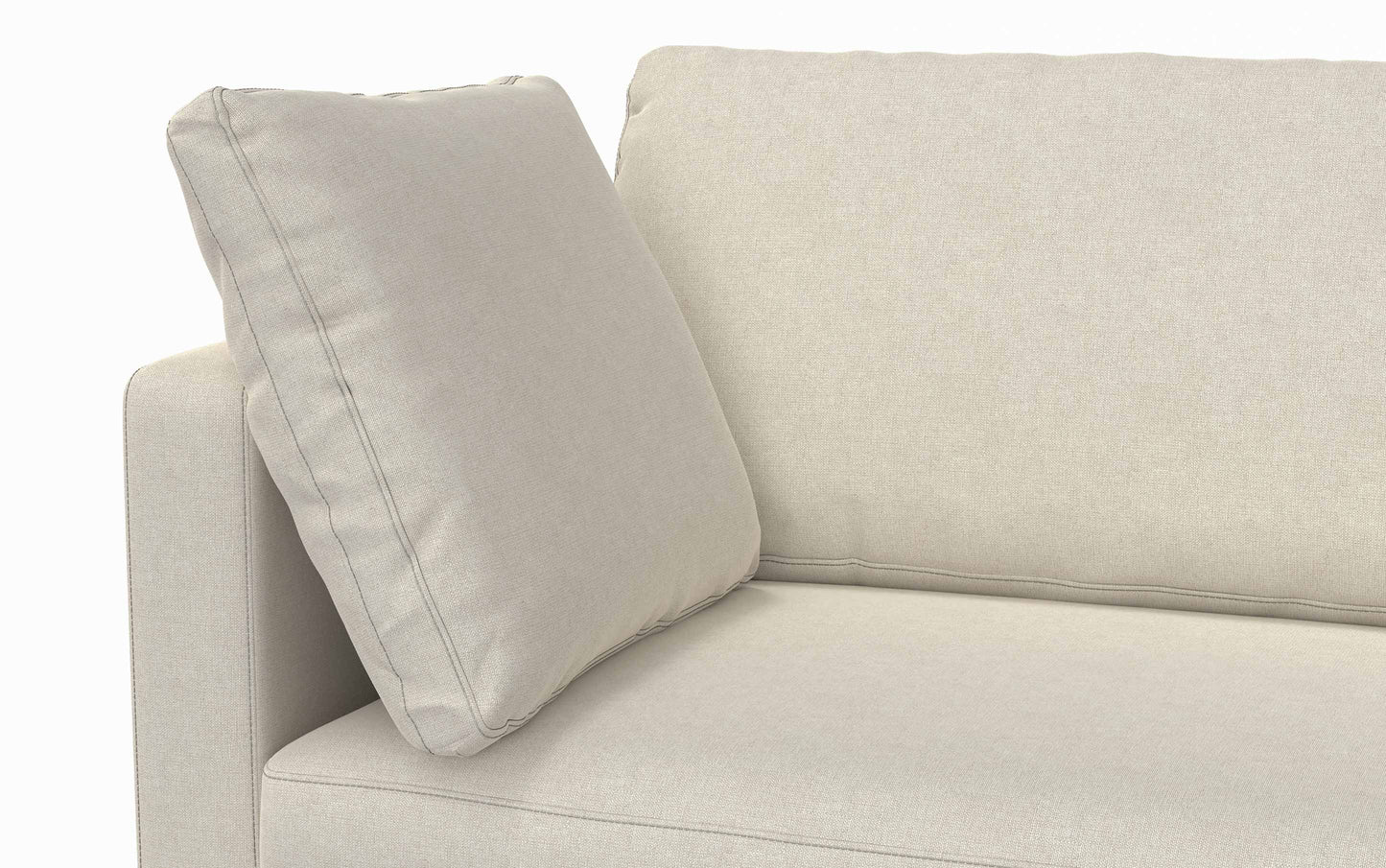 Cream | Ava 90 inch Mid Century Sofa