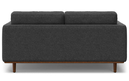 Charcoal Grey Woven-Blend Fabric | Morrison 72 inch Mid Century Sofa