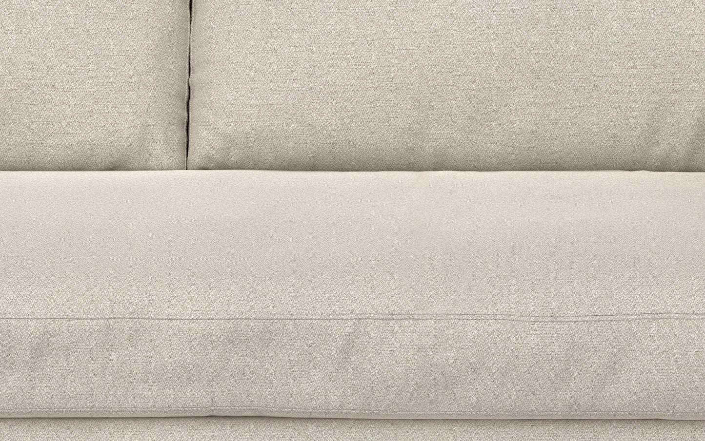Cream White Woven-Blend Fabric | Morrison 88.5 inch Mid Century Sofa