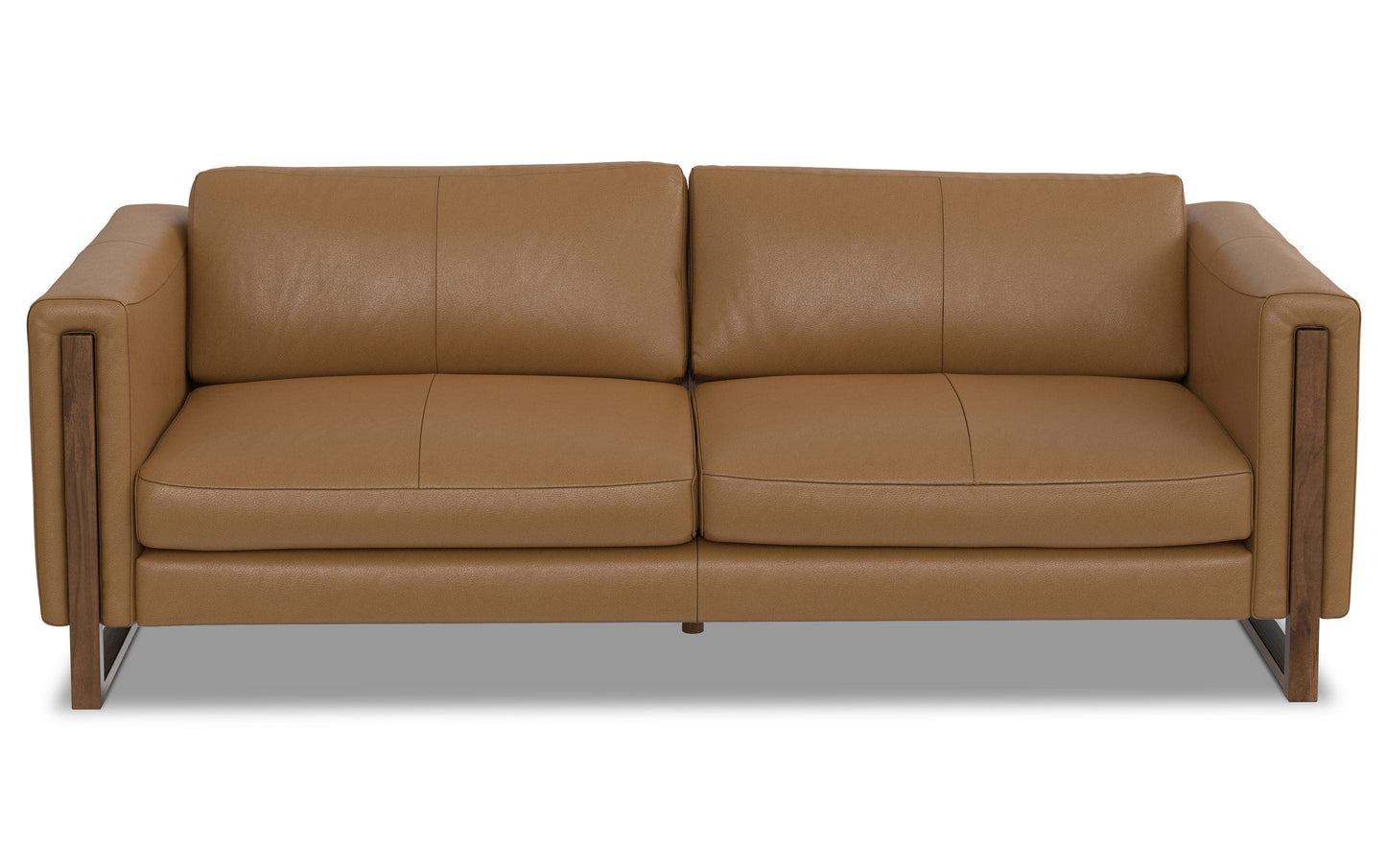 Butternut Brown Genuine Leather | Richard 83 inch Sofa in Genuine Leather