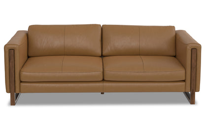 Butternut Brown Genuine Leather | Richard 83 inch Sofa in Genuine Leather