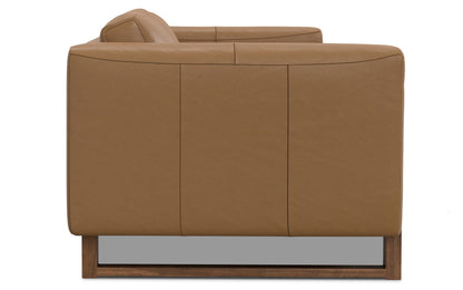 Butternut Brown Genuine Leather | Richard 83 inch Sofa in Genuine Leather