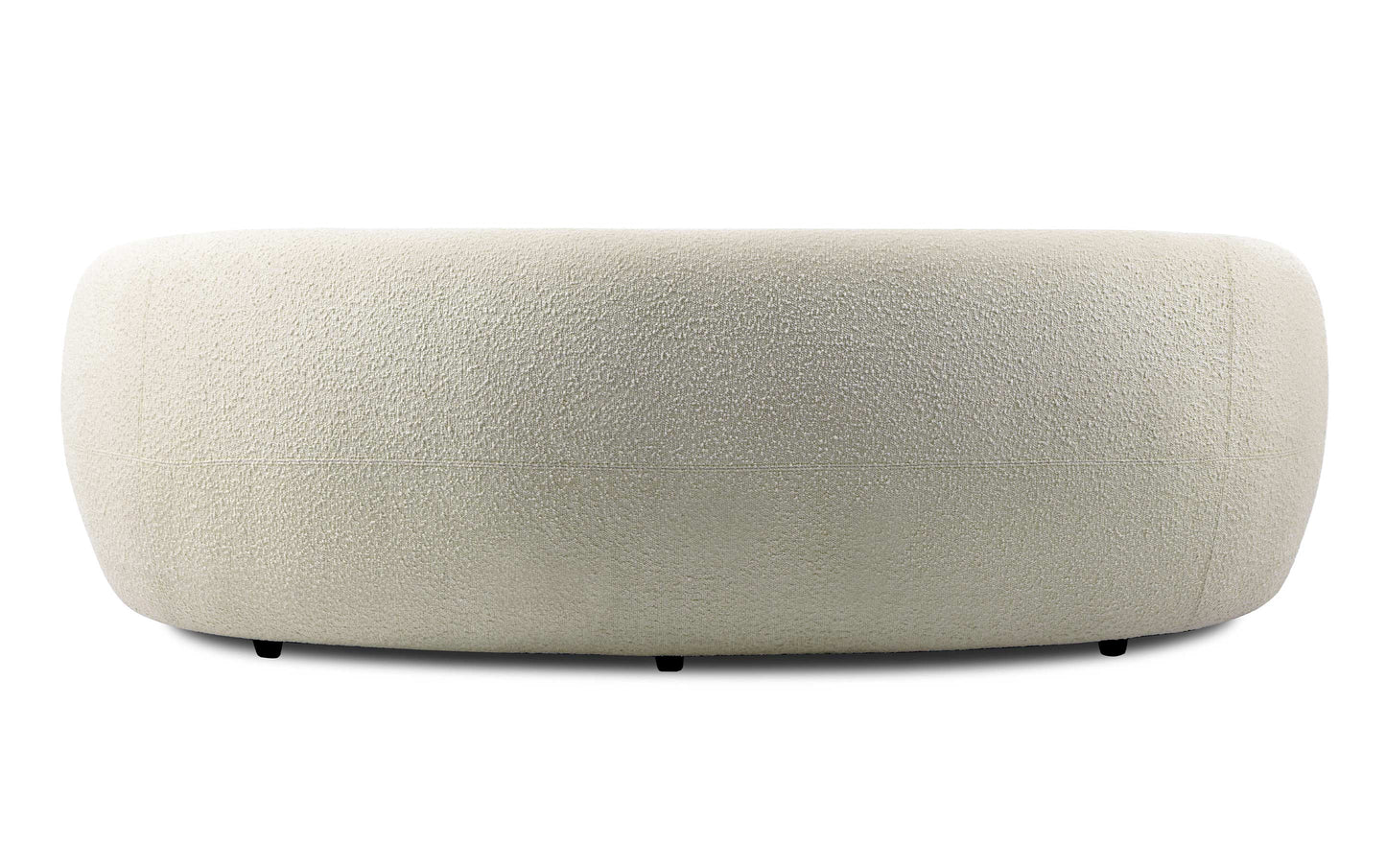 Vanilla Cream Boucle Performance Fabric | Sherri 89 inch Sofa in Boucle Performance Fabric