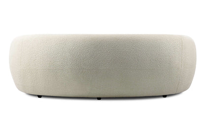 Vanilla Cream Boucle Performance Fabric | Sherri 89 inch Sofa in Boucle Performance Fabric