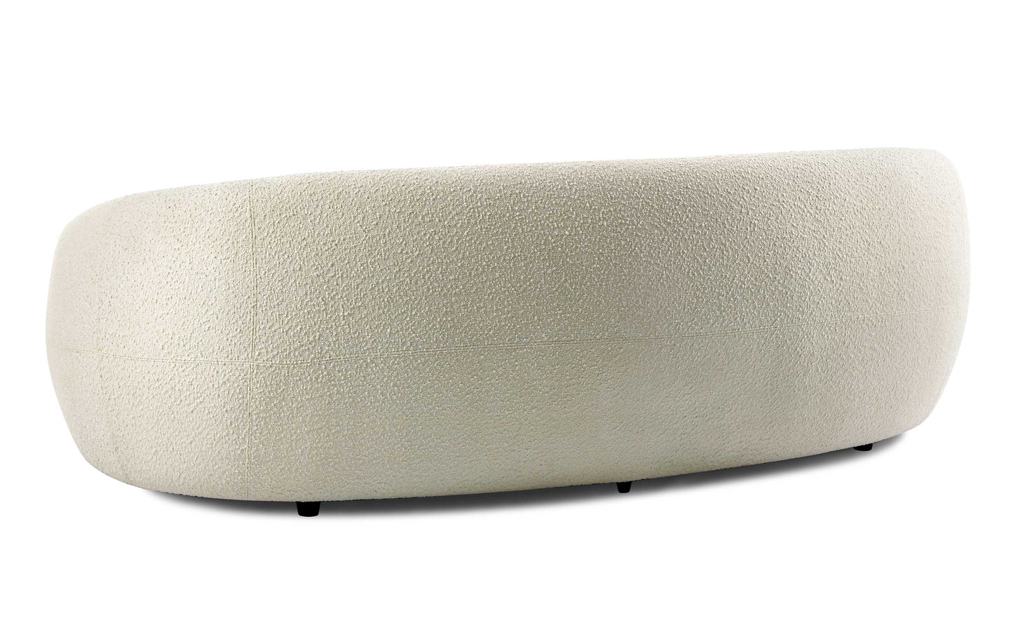 Vanilla Cream Boucle Performance Fabric | Sherri 89 inch Sofa in Boucle Performance Fabric