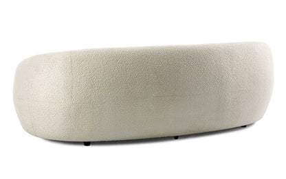 Vanilla Cream Boucle Performance Fabric | Sherri 89 inch Sofa in Boucle Performance Fabric