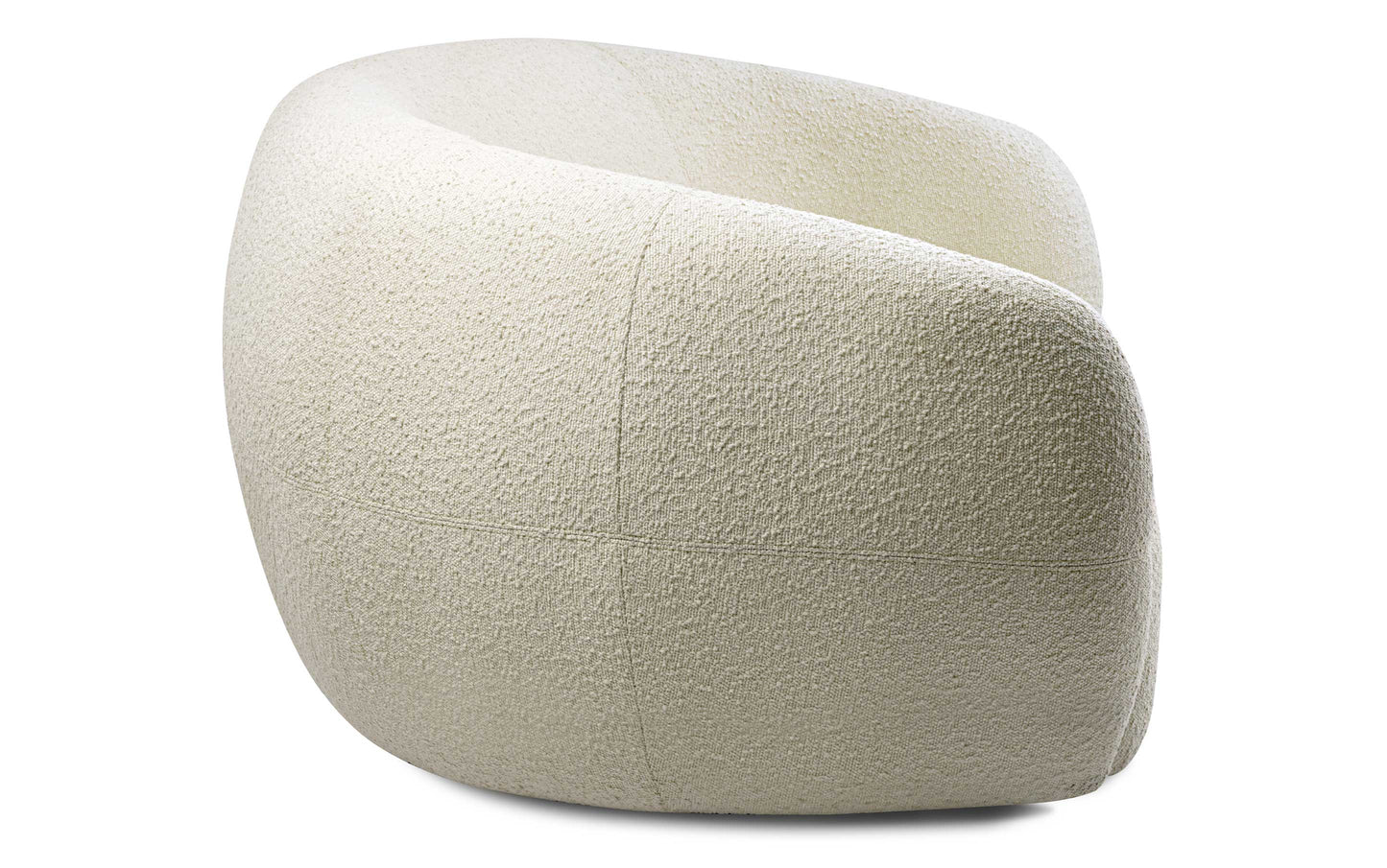 Vanilla Cream Boucle Performance Fabric | Sherri 89 inch Sofa in Boucle Performance Fabric