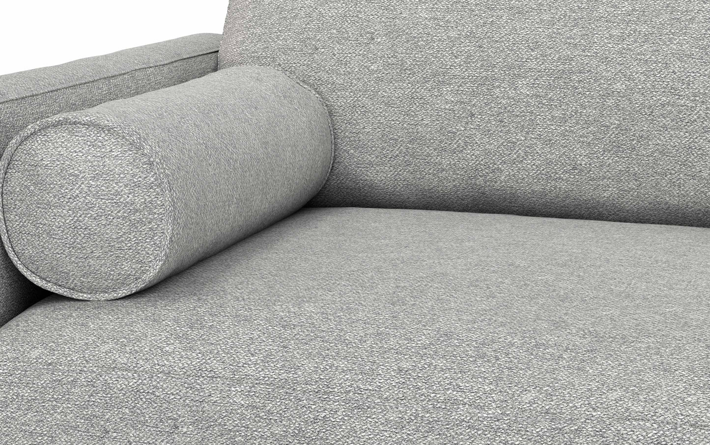 Mist Grey Woven-Blend Fabric | Morrison 72-inch Sofa and Ottoman Set in Woven-Blend Fabric