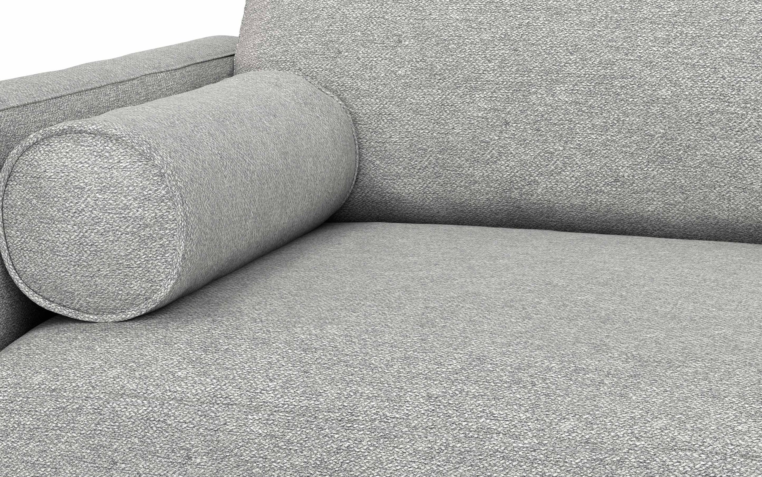 Mist Grey Woven-Blend Fabric | Morrison 72-inch Sofa and Ottoman Set in Woven-Blend Fabric