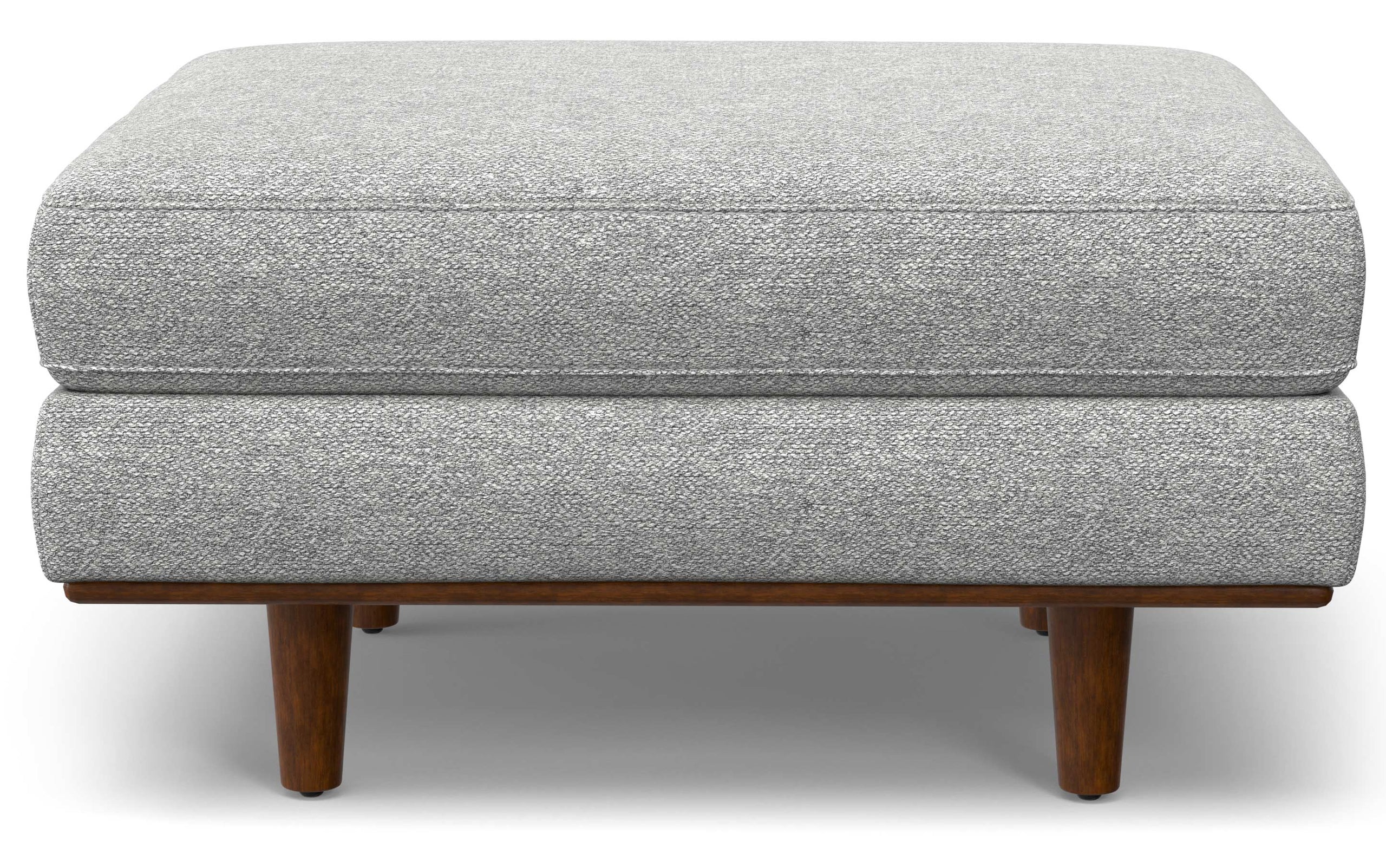 Mist Grey Woven-Blend Fabric | Morrison 72-inch Sofa and Ottoman Set in Woven-Blend Fabric