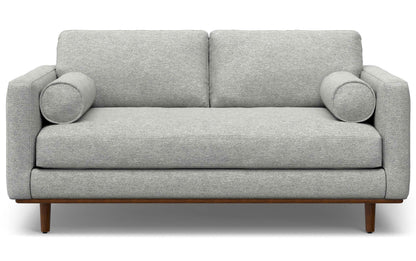 Mist Grey Woven-Blend Fabric | Morrison 72-inch Sofa and Ottoman Set in Woven-Blend Fabric