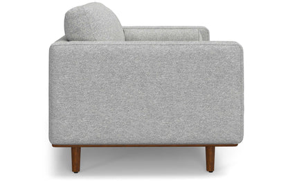 Mist Grey Woven-Blend Fabric | Morrison 72-inch Sofa and Ottoman Set in Woven-Blend Fabric