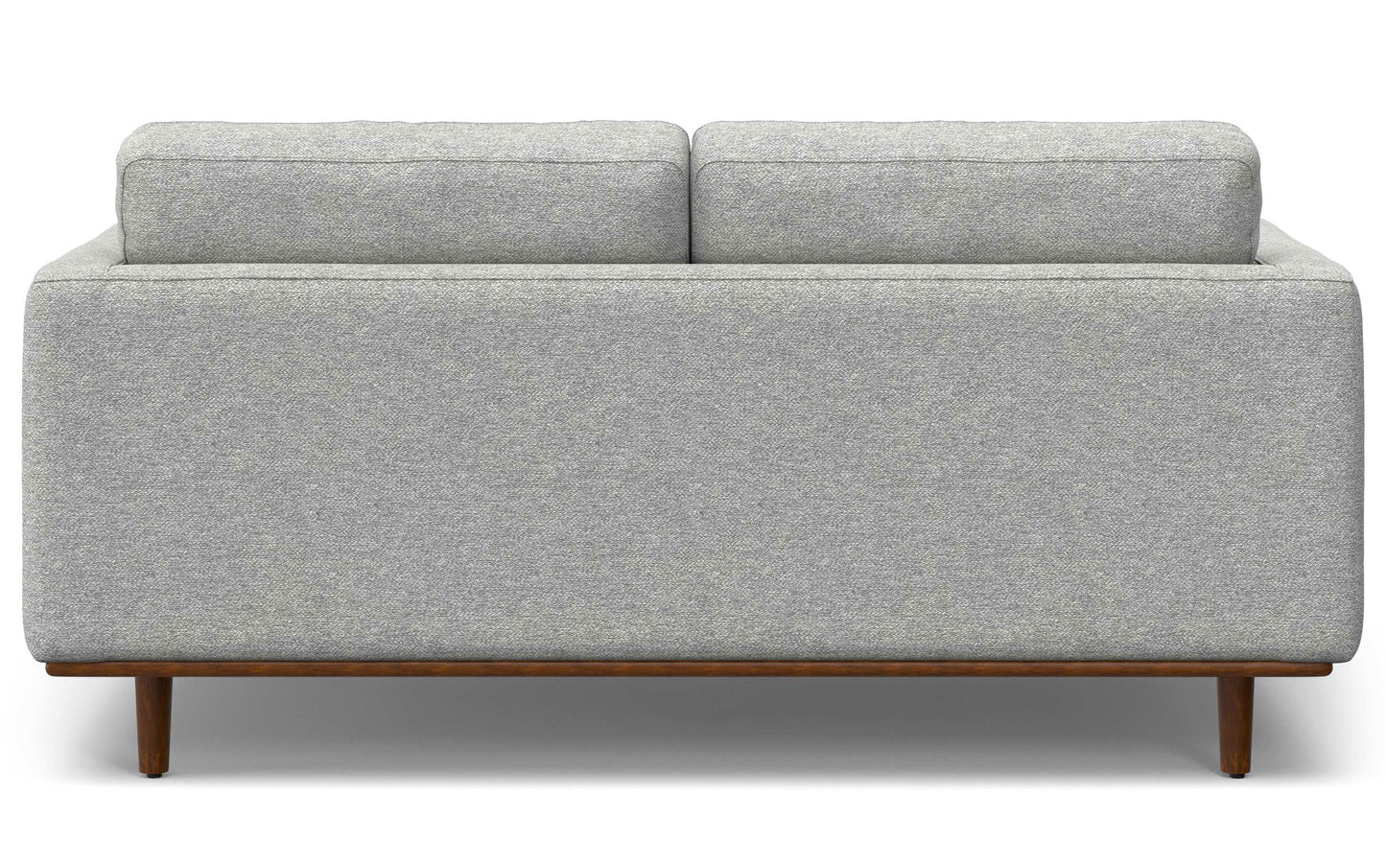 Mist Grey Woven-Blend Fabric | Morrison 72-inch Sofa and Ottoman Set in Woven-Blend Fabric