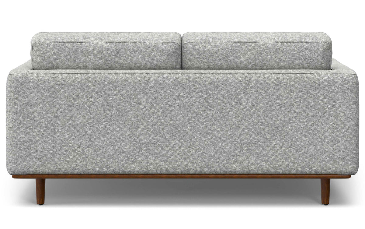 Mist Grey Woven-Blend Fabric | Morrison 72-inch Sofa and Ottoman Set in Woven-Blend Fabric
