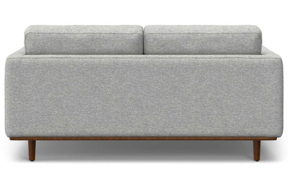 Mist Grey Woven-Blend Fabric | Morrison 72-inch Sofa and Ottoman Set in Woven-Blend Fabric